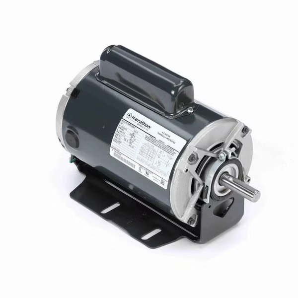 General Purpose Motor, 1 HP, 1 phase, 3600 RPM, 115/208-230 V, 56 Frame, ODP, Marathon, Mfr#: C1157